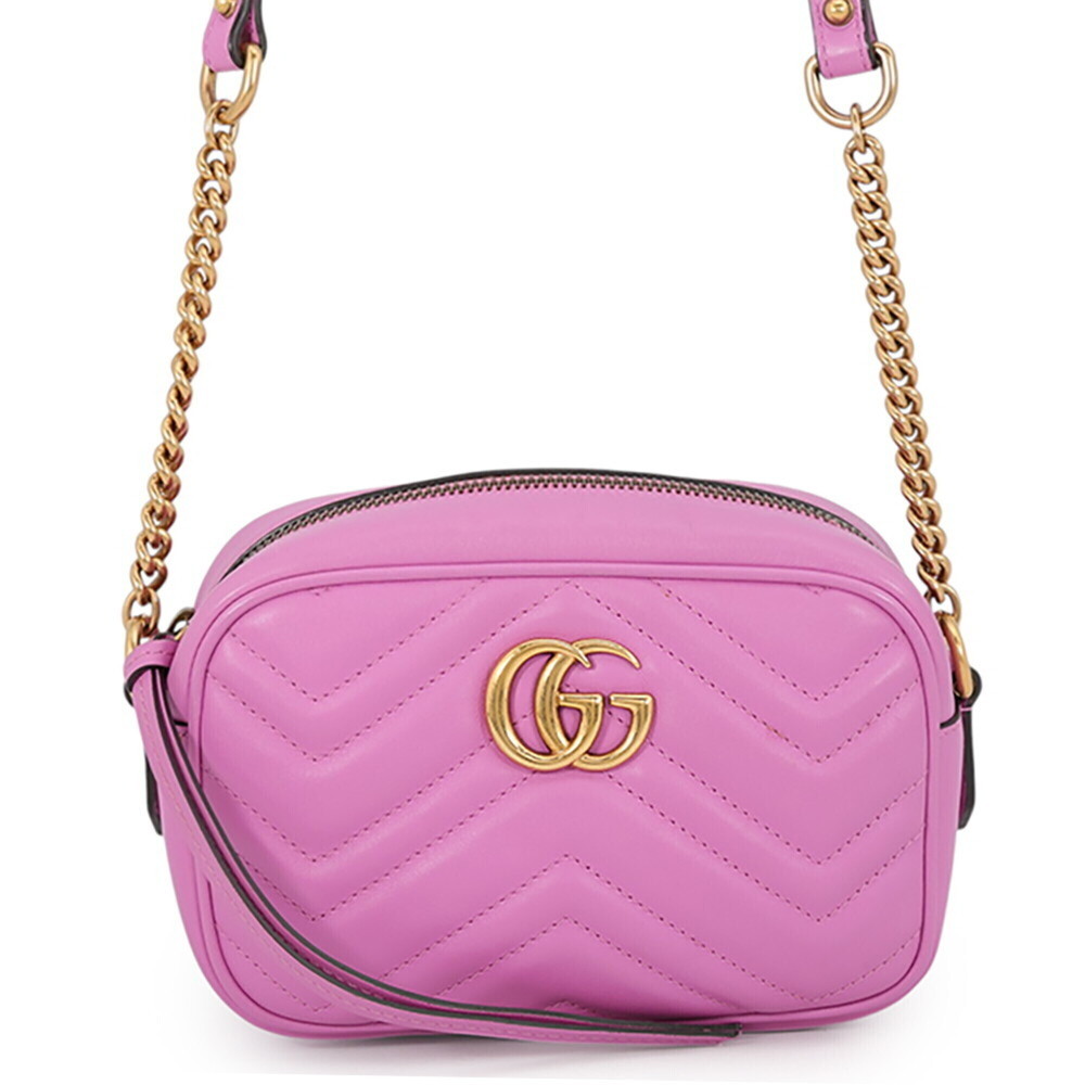 Gucci Chain Shoulder Bag GG Marmont Leather 448065 GUCCI Camera Handbag